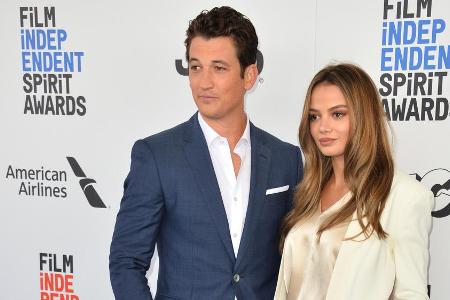 Miles Teller und seine zukünftige Ehefrau Keleigh Sperry bei den Film Independent Spirit Awards 2017 in Santa Monica