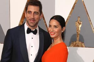 Aaron Rodgers und Olivia Munn bei der Oscar-Verleihung 2016
