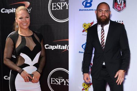 Die MMA-Kämpfer Ronda Rousey und Travis Browne gehen künftig als Ehepaar durchs Leben