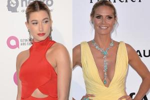 Hailey Baldwin (links) und Heidi Klum wissen, mit welchen Farben sie brauner wirken