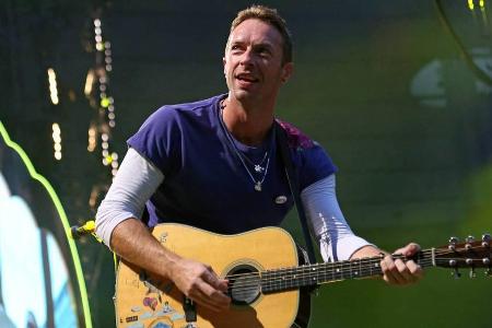 Coldplay-Frontmann Chris Martin auf der Bühne