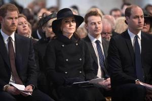 Die britischen Royals um Prinz William und Herzogin Kate ließen es sich nicht nehmen, an der Gedenkfeier teilzunehmen