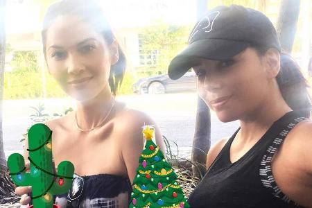 Olivia Munn und Eva Longoria feiern 2017 zusammen Weihnachten