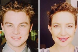 Der junge Leonardo DiCaprio und Kate Hudson sehen sich wirklich ähnlich