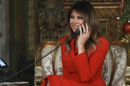 Melania Trump in Mar-a-Lago in Florida