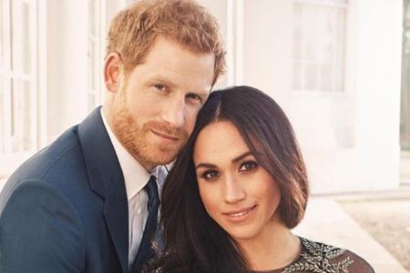 Prinz Harry und Meghan Markle auf dem offiziellen Verlobungsfoto