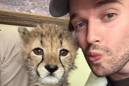 Patrick Schwarzenegger war zu Besuch im Zoo in Ohio, USA