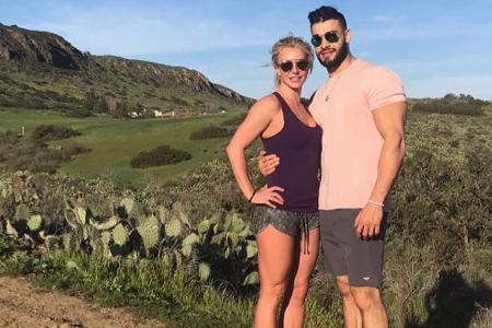 Umarmen und sporteln: Britney Spears und Sam Asghari