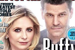 Das Cover von "Entertainment Weekly" mit Sarah Michelle Gellar und David Boreanaz