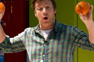 Jamie Oliver bei einem Auftritt in London