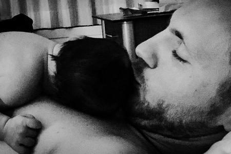 Niklas Osterloh genießt die Zweisamkeit mit seiner Tochter