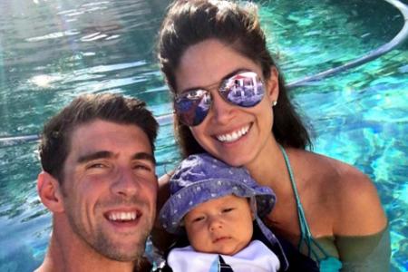 Boomer Robert wurde am 5. Mai geboren. Seine Eltern sind Schwimm-Star Michael Phelps und Ehefrau Nicole Johnson.