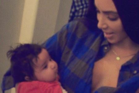 Kim Kardashian postete ein Kuschelfoto mit Baby Dream
