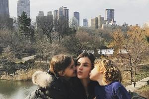 Alessandra Ambrosio und ihre Kinder in New York