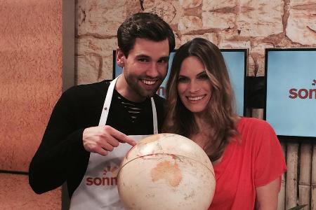 Moderatorin Stephanie Frohmann und Talk-Gast 