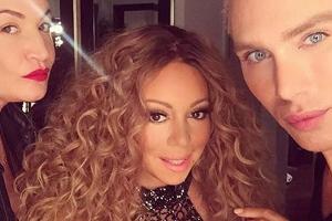 Star-Friseurin Danielle Priano (l.) zauberte Mariah Carey bereits eine wilde Lockenmähne