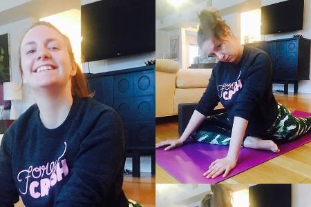 Lena Dunham gibt sich derzeit sportlich