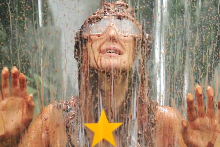 Hanka bei ihrer letzten Dschungelprüfung