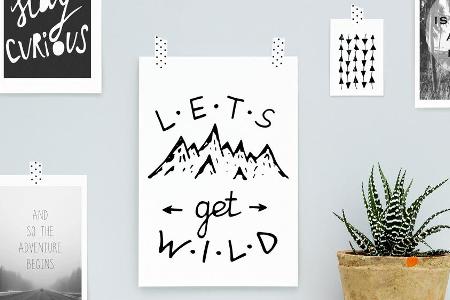 Einfaches DIY: Poster mit dem Lieblingsspruch