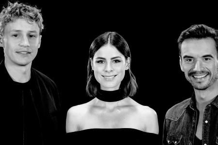 Geben Empfehlungen für die Auswahl: Tim Bendzko, Lena, Florian Silbereisen (r.)