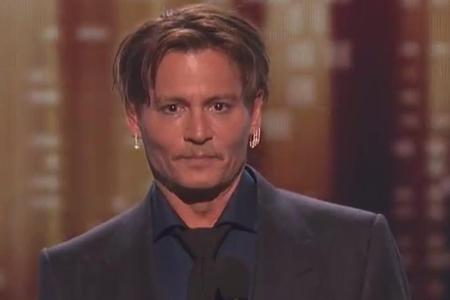 Johnny Depp auf der Bühne der People's Choice Awards