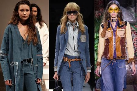 Jeans-Stoff war eigentlich noch nie out. 2017 soll Denim aber wieder besonders gern und oft getragen werden.