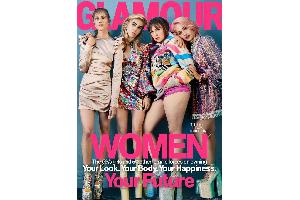 Lena Dunham (dritte von links) zeigt sich mit ihren "Girls"-Kolleginnen auf dem ungewöhnlichen Cover