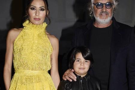 Elisabetta Gregoraci mit Ehemann Flavio Briatore und dem gemeinsamen Sohn Falco