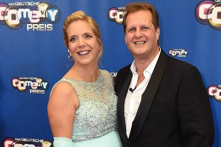 Jens Büchner mit seiner Partnerin Daniela bei der Verleihung des Deutschen Comedypreises 2016