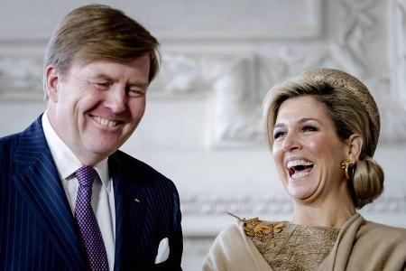 Máxima und Willem-Alexander gaben sich auf Schloss Oranienburg sehr ausgelassen