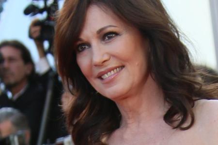 Iris Berben auf dem roten Teppich von Cannes