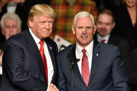Auch für Trumps Vize-Präsident Mike Pence (r.) wird die MSC einen enormen Aufwand betreiben