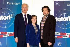So sah das Schwarzwald-"Tatort"-Team aus: Harald Schmidt, Eva Löbau und Hans-Jochen Wagner (v.l.n.r.)