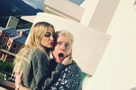 Ashlee Simpson mit ihrem Vater Joe