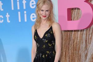Im schwarzen Volantkleid schwebte Kidman elfengleich über den Red Carpet