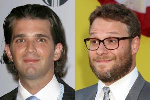 Wird Donald Trump Jr. (l.) Schauspieler Seth Rogen wohl helfen?