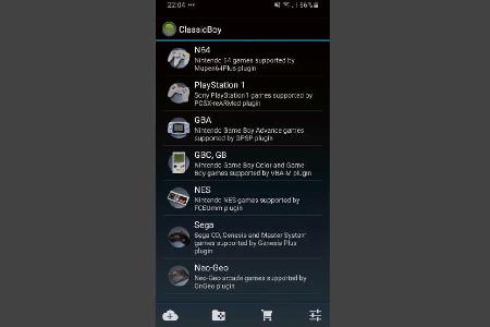 Kleine Spielekonsole als Smartphone