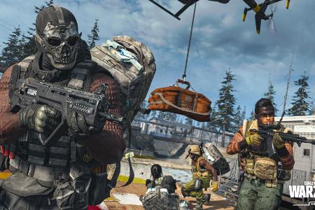 Bis zu 150 Spieler treten in CoD: Warzone in 3er-Squads oder solo gegeneinander an.