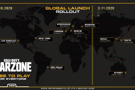 Rollout-Pläne für Call of Duty: Warzone.