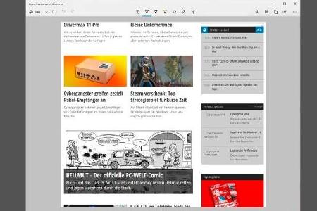 Mit der Windows-App „Ausschneiden und skizzieren“ lassen sich Ausschnitte des aktuellen Bildschirms in die Zwischenablage ko...