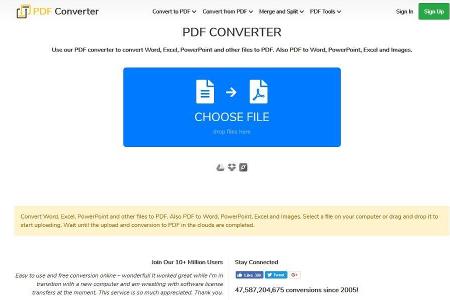 PDF Converter - Über diese Internetseite können Office-Dateien, Webseiten oder Bilder ins PDF-Format umgewandelt werden. Sie...