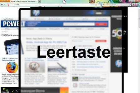 Anstelle des Mausrads oder der Bild-Taste benutzen Sie die Leertaste zum Runterscrollen. Zum Raufscrollen die Leertaste zusa...