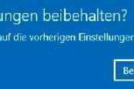 Auflösung beibehalten oder zurücksetzen
