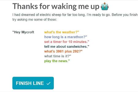 Wenn das Pairing erfolgreich beendet ist, lässt sich Picroft per Sprache steuern.