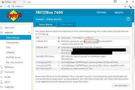 Wenn der Schlüsselbegriff DS Lite in den Menüs des Routers auftaucht, können VPN-Verbindungen nur von IPv6-fähigen Geräten o...