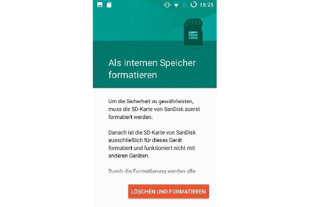 Micro-SD-Karten lassen sich unter Android 6 Marshmallow sowohl als tragbarer als auch als interner Speicher nutzen.