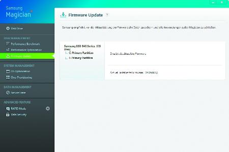 In regelmäßigen Abständen sollten Sie kontrollieren, ob für Ihre Festplatte eine neue Firmware existiert.