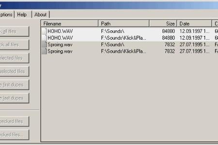 DoubleKiller - Der Name deutet es an: DoubleKiller spürt doppelte Dateien auf und löscht diese auf Wunsch.