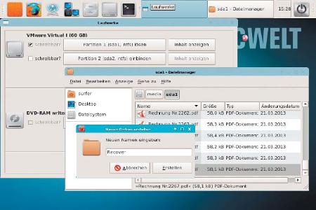 Nach dem Einbinden des Ziellaufwerks in Photorec legen Sie einen Ordner zum Speichern der rekonstruierten Dateien an.