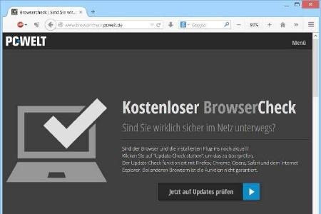 Kostenloser Browsercheck: Auf diese Weise finden Sie heraus, ob die installierten Erweiterungsmodule noch up to date und Sie...